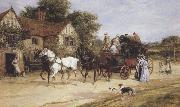 Heywood Hardy The London Mail leaving The Three Crowns (mk37)